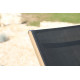 Bain de soleil à roulettes pliant en aluminium - THEMA HEAT bois - ProLoisirs