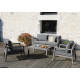 Salon de jardin bas empilable en aluminium 4 personnes - NEBRASKA - ProLoisirs