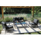 Salon de jardin bas en aluminium 4 personnes - MATEO - ProLoisirs