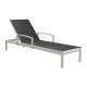 Bain de soleil à roulettes pliant en aluminium - THEMA - ProLoisirs