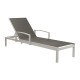 Bain de soleil à roulettes pliant en aluminium - THEMA - ProLoisirs