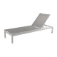 Bain de soleil à roulettes pliant en aluminium - THEMA - ProLoisirs