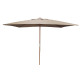 Parasol de jardin rectangulaire 300X200 en bois et polyester - ProLoisirs