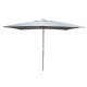 Parasol de jardin rectangulaire 300X200 en bois et polyester - ProLoisirs