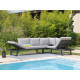 Bain de soleil pliant en aluminium 3 personnes - MODULO graphite - ProLoisirs