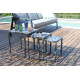 Table gigogne de jardin empilable en aluminium gris - ProLoisirs