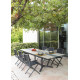 Chaise de jardin pliante en aluminium - IDA - ProLoisirs