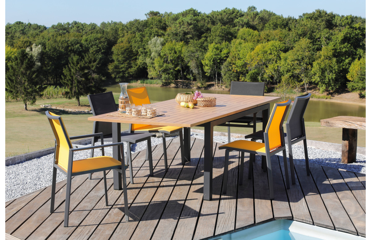 Fauteuil de jardin empilable en aluminium - DELIA - ProLoisirs Fauteuil de jardin empilable en aluminium - DELIA - ProLoisirs