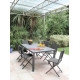 Chaise de jardin pliante en aluminium - IDA - ProLoisirs