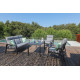 Table de jardin en aluminium - Le Marseille gris - ProLoisirs