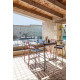 Chaise haute empilable en aluminium - EOS - ProLoisirs