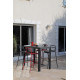 Chaise haute empilable en aluminium - EOS - ProLoisirs
