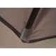 Parasol de jardin rond déporté en acier et polyester - Alizé