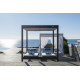 Lit de jardin balinaise multi-positions 2 personne en aluminium Afrodite - Crema Outdoor