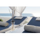 Lit de jardin balinaise multi-positions 2 personne en aluminium Afrodite - Crema Outdoor