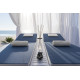 Lit de jardin balinaise multi-positions 2 personne en aluminium Afrodite - Crema Outdoor