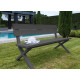 Banc de jardin en aluminium - CROSSWAY - ProLoisirs
