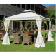 Tonnelle de jardin carrée en aluminium 3X3 Nebraska - Mon Jardin Cosy