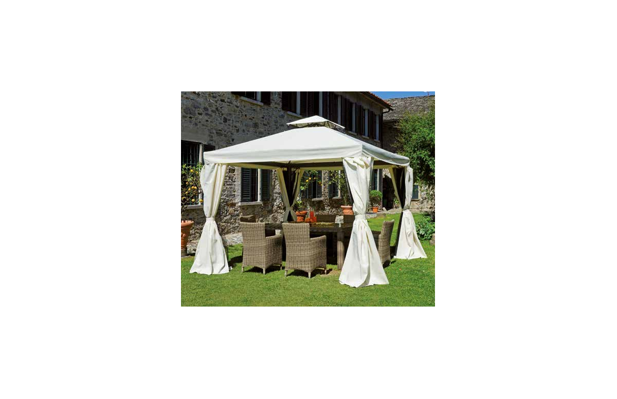 Tonnelle de jardin carrée en aluminium 3X3 Nebraska - Mon Jardin Cosy Tonnelle de jardin carrée en aluminium 3X3 Nebraska - Mon Jardin Cosy