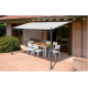 Pergola adossée en acier et toit polyester 3X2,5 - Mon Jardin Cosy