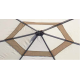 Tonnelle de jardin hexagonale en acier 400cm Oregon - Mon Jardin Cosy