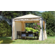 Tonnelle de jardin carrée en acier 3X3 Oregon - Mon Jardin Cosy