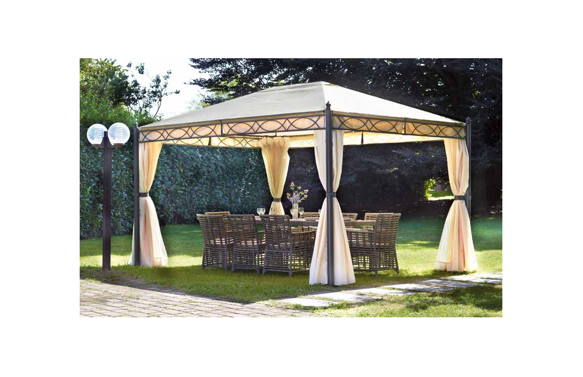 Tonnelle de jardin rectangulaire en acier 4x3 Oregon - Mon Jardin Cosy