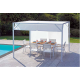 Pergola à toit coulissant en acier 3X3 - Mon Jardin Cosy