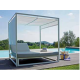 Lit de jardin balinaise multi-positions 2 personne en aluminium - Mon Jardin Cosy