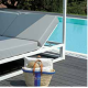 Lit de jardin balinaise multi-positions 2 personne en aluminium - Mon Jardin Cosy