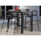 Chaise haute empilable en aluminium - EOS - ProLoisirs