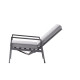 Ensemble table et fauteuils réglables 4 personnes en aluminium et Sunproof Perth - Sieger