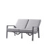 Ensemble table et fauteuils réglables 4 personnes en aluminium et Sunproof Perth - Sieger