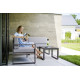 Salon de jardin bas d’angle et aluminium et Sunproof 4 personnes Adelaide - Sieger