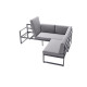 Salon de jardin bas d’angle et aluminium et Sunproof 4 personnes Adelaide - Sieger