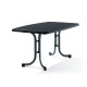 Table de jardin rectangulaire pliante 4 personnes pieds Tulipe plateau Mecalit-pro - Sieger