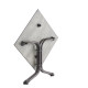 Table de jardin carrée pliante 2 personnes Boulevard plateau Polytec - Sieger