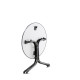 Table de jardin boulevard ronde pliante 2 personnes plateau Vivodur - Sieger