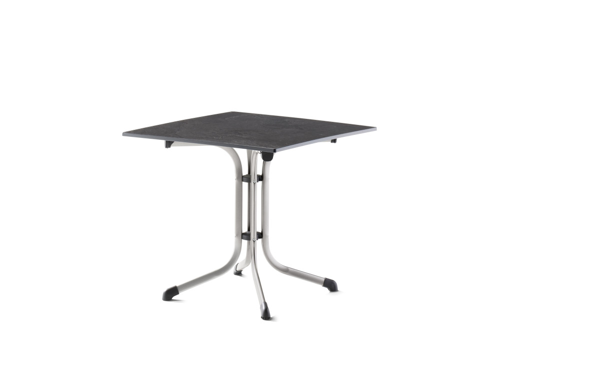 Table de jardin carrée pliante 2 personnes plateau Vivodur - Sieger Table de jardin carrée pliante 2 personnes plateau Vivodur - Sieger