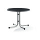 Table de jardin boulevard ronde pliante 2 personnes pieds Tulipe plateau Mecalit-pro - Sieger