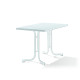 Table de jardin rectangulaire pliante 2 personnes pieds Tulipe plateau Mecalit-pro - Sieger