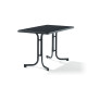 Table de jardin rectangulaire pliante 2 personnes pieds Tulipe plateau Mecalit-pro - Sieger