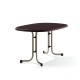Table de jardin bords arrondis pliante 4 personnes pieds Tulipe plateau Mecalit-pro - Sieger