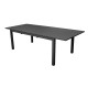 Ensemble table extensible et fauteuils empilables en aluminium et textilène 6 personnes - Genes/Duca - Alizé