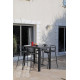 Ensemble table et chaises empilables en aluminium 4 personnes - Eos - ProLoisirs