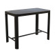 Ensemble table et chaises empilables en aluminium 4 personnes - Eos - ProLoisirs
