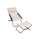 Bain de soleil pliant multi-positions 3 en 1 : fauteuil transat chilienne Transabed Lafuma Mobilier
