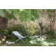 Bain de soleil pliant multi-positions 3 en 1 : fauteuil transat chilienne Transabed Lafuma Mobilier