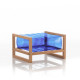 Pouf de jardin gonflable YOKO EKO en bois et TPU - Mojow Design