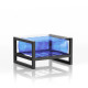 Table basse de jardin gonflable YOKO EKO en aluminium et TPU - Mojow Design